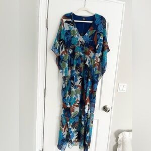 Floral-Print Smocked-Waist Dress